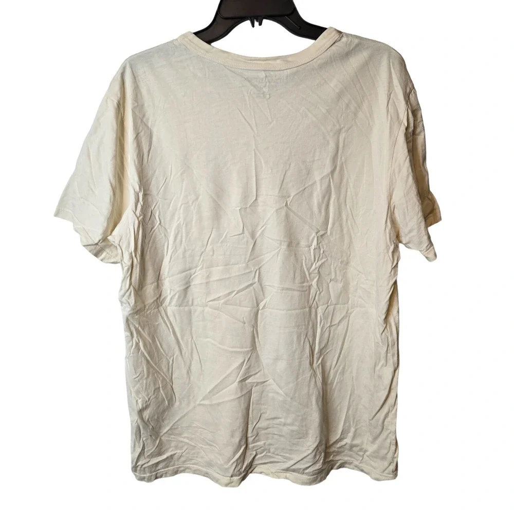 True Religion Brand Jeans 1956 Tee Cream Short Sleeve Men's T-shirt Size 2XL